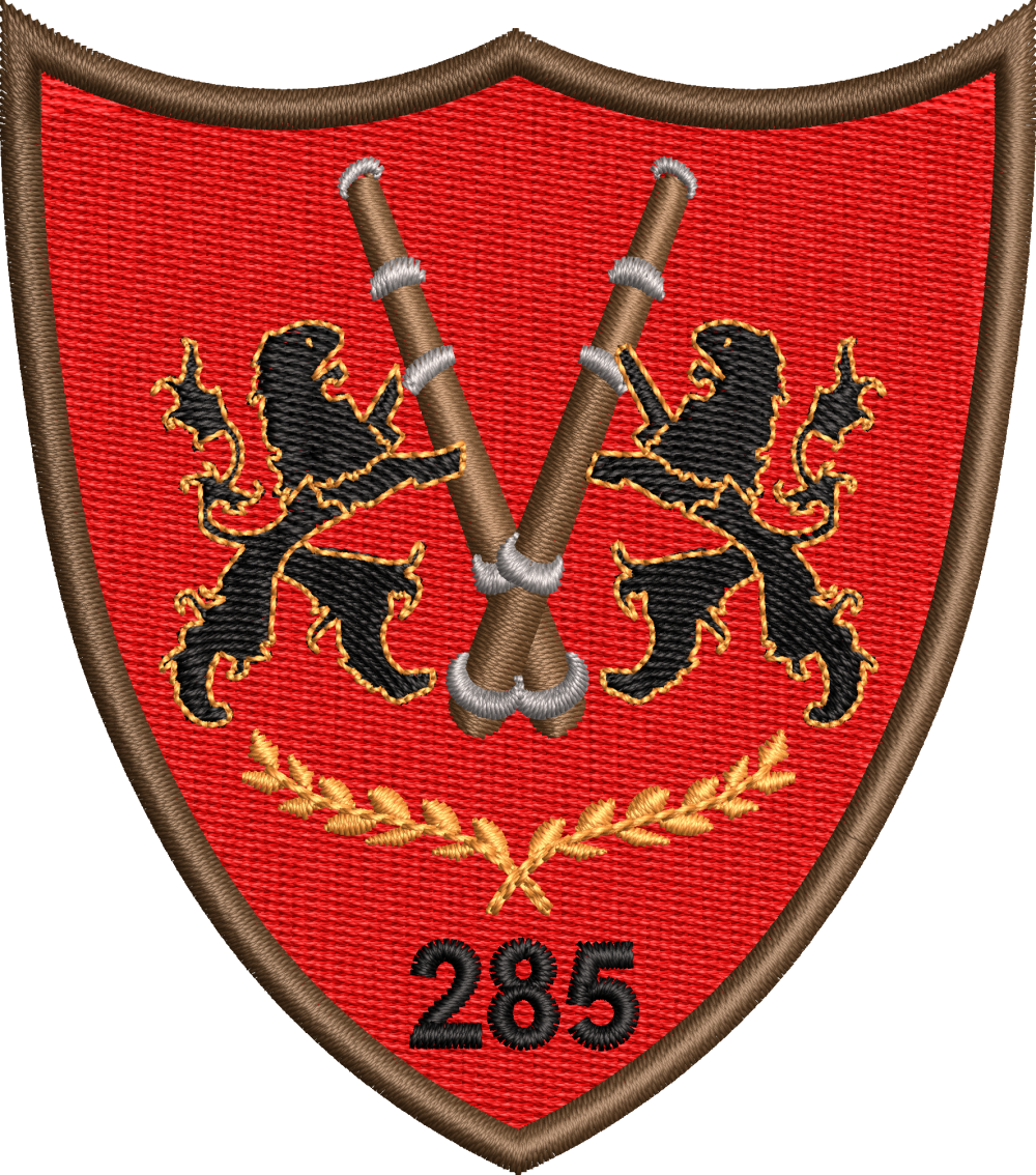 EMBLEMA BATALIONUL 285 ARTILERIE MIXTA VLAICU VODA